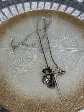 Kendra Scott Zosia Mixed Metal Charm Necklace with Lion, Eye & Spike Accents